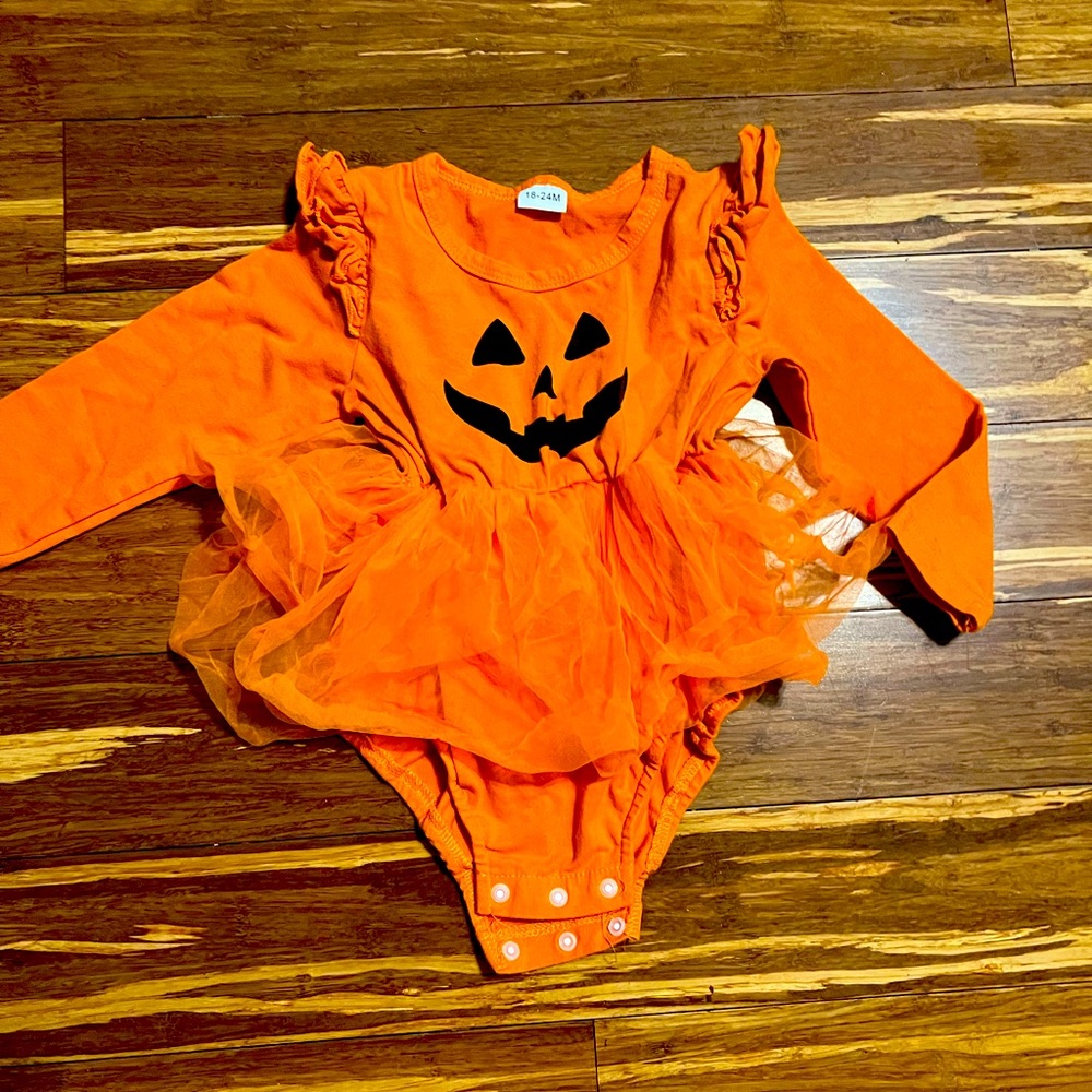 Orange Pumpkin Tutu Costume for Kids